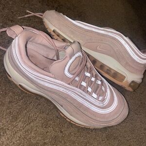 Nike Pink Air Max 97 Sneakers with Wave Design